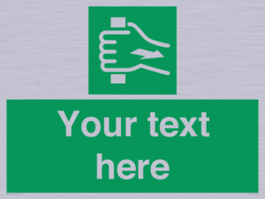 Custom Pull Bar Sign